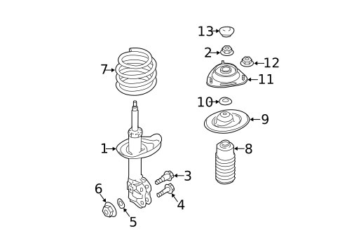 Shocks & Struts for 2010 Subaru Impreza #0