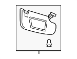 HS7Z5404105EA - Body: Sun-visor for Ford: Fusion, Police Responder Hybrid, SSV Plug-In Hybrid | Lincoln: MKZ Image