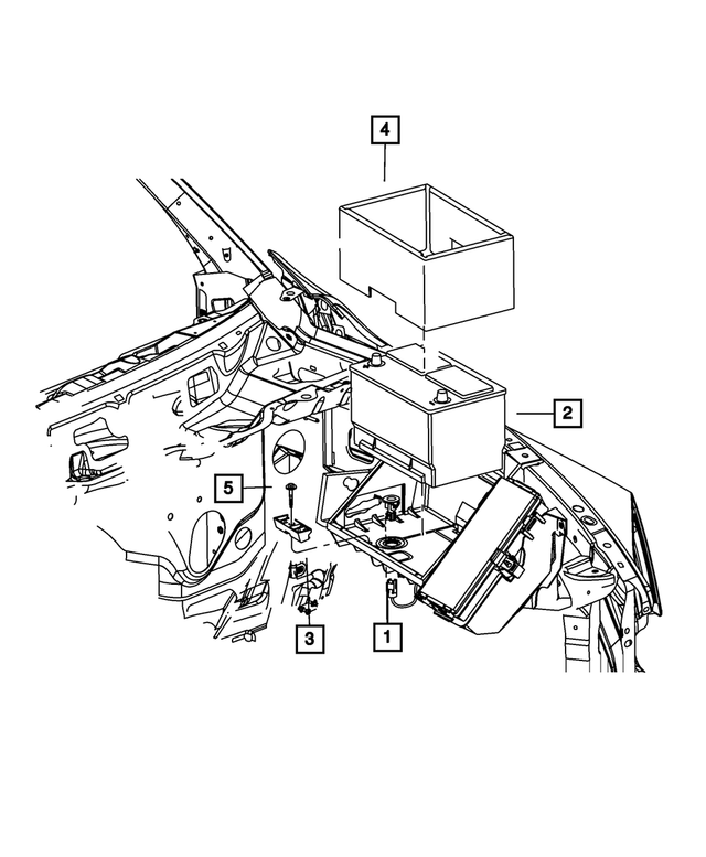 BBH7F001AA - Electrical: Storage Battery, Us for Mopar Image