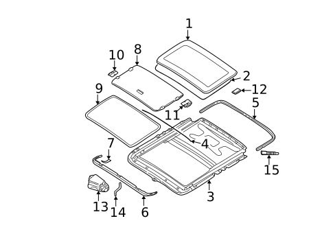 Sunroof for 2003 BMW 325i #1