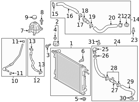 Radiator & Components for 2016 Hyundai Tucson #0