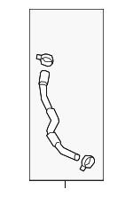 25450D3200 - Cooling System: Reservoir Hose for Hyundai Image