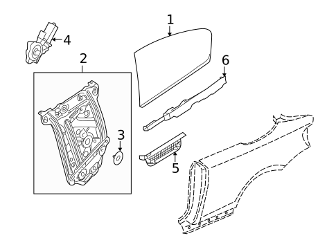 Glass & Hardware for 2011 BMW 128i #0