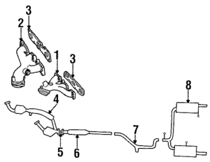 F5OY5E241A - Exhaust: Catalytic Converter Gasket for Ford Image