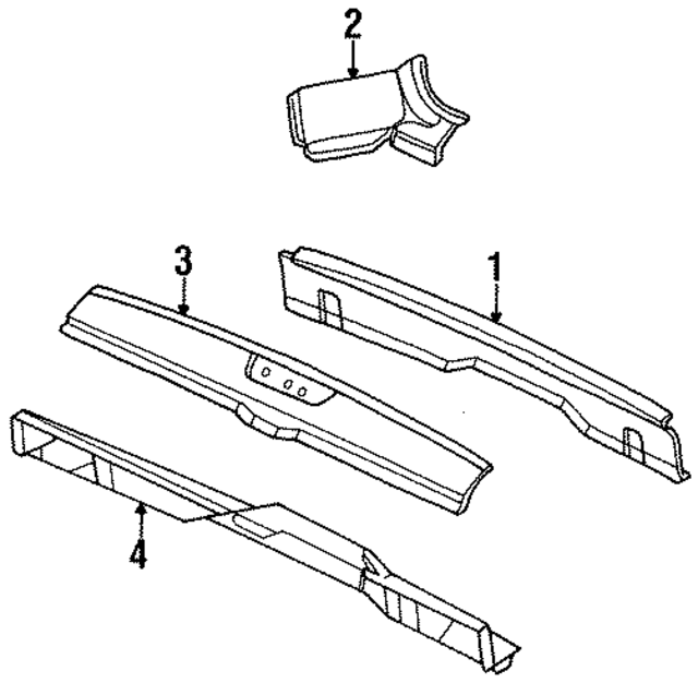 4674673 - Body: Rear Body Panel for Mopar Image