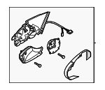 561857508BB9B9 - : Mirror Assembly for Volkswagen Image