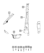 68163327AA - Interior Trim: Push Pin for Ram: ProMaster City Image
