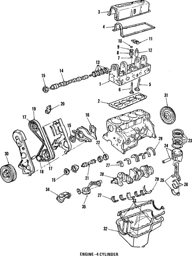 E8ZZ8005A - Engine: Overhaul Gasket Set for Ford: Mustang | Mercury: Capri Image