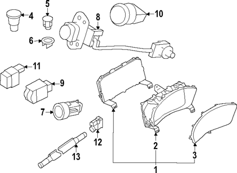 Cluster & Switches for 2025 Subaru Impreza #0