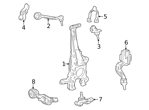 Suspension Components for 2022 Toyota Mirai #0