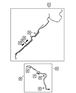 68761975AA - Fuel and Accelerator Pedal: Fuel And Brake Tube Bundle for Mopar Image