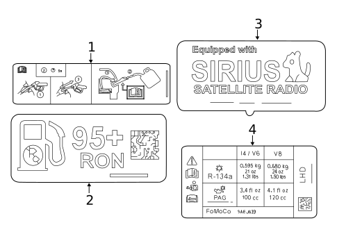 Information Labels for 2015 Ford Mustang #0