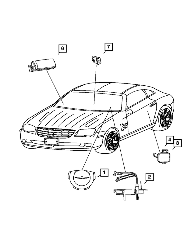 5102633AA - Electrical: Airbag Deactivate Switch for Mopar Image image