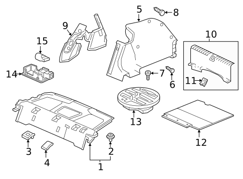 Interior Trim - Rear Body for 2021 Honda Insight #0