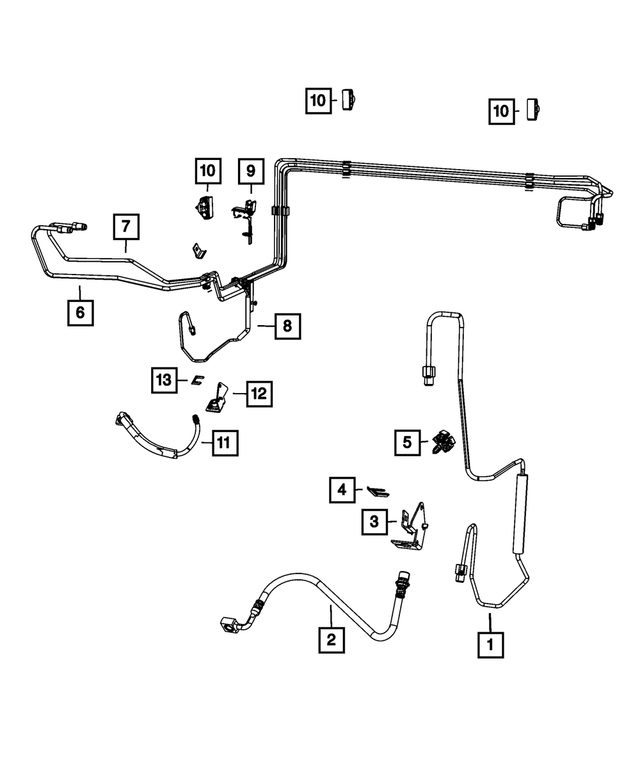 « 5166008AA – Brakes : Flexible De Frein Support, Côté Gauche pour Mopar Image »
