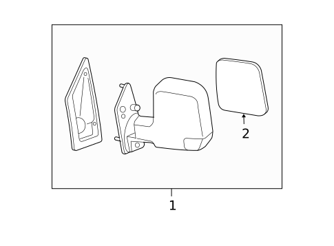 Mirrors for 2017 GMC Savana 2500 #1