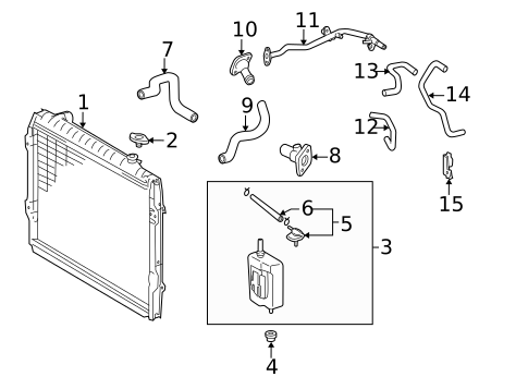 こぐページ Radiator & Components for 1997 Toyota 4Runner | Camelback