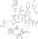8B3407506A - Suspension: Upper Control Arm for Audi: RS7 Sportback Image