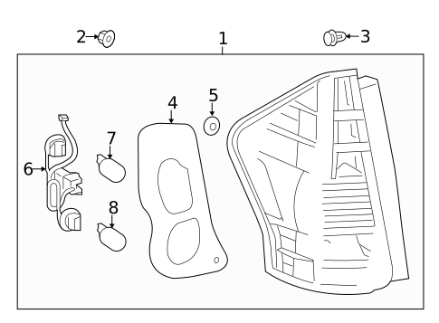 Bulbs - Chassis for 2014 Toyota Prius V #1