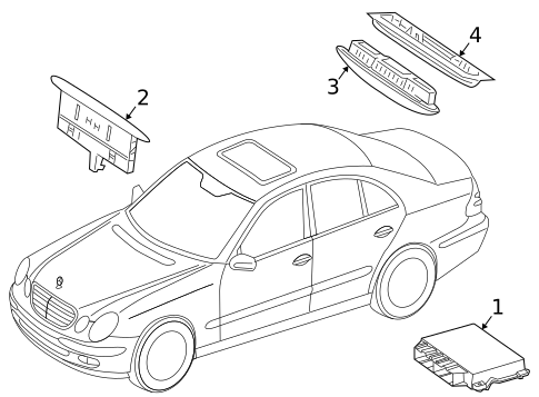 Parking Aid for 2010 Mercedes-Benz CLS63 AMG #0