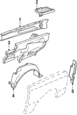 E43Z10732B - : Battery Tray for Ford Image