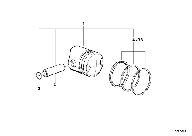 11251338335 - : Piston for BMW-Motorrad Image