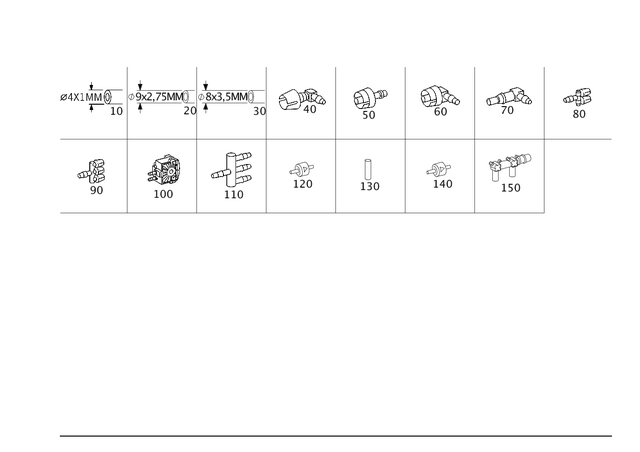 1581435 - Vacuum System/Hydraulic System: Piping for Mercedes-Benz: 180C, 190, 190D, 190E, 200, 200D, 220, 220D, 230, 240D, 250C, 260E, 280, 280C, 280CE, 280E, 280S, 280SE, 280SEL, 300CE, 300D, 300E, 300SD, 300SE, 300SEL, 300SL, 300TD, 300TE, 350SL, 380SE, 380SEC, 380SEL, 380SL, 380SLC, 400E, 400SE, 400SEL, 450SE, 450SEL, 450SL, 450SLC, 500E, 500SEC, 500SEL, 500SL, 560SEC, 560SEL, 560SL, 600, 600SEL, 600SL, C220, C230, C240, C280, C32 AMG, C320, C350, C43 AMG, C55 AMG, CL500, CL55 AMG, CLK320, CLK350, CLK430, CLK500, CLK55 AMG, CLK550, CLK63 AMG, E420, E430, S420, S430, S55 AMG, SL320, SL500, SL55 AMG, SL550, SL600, SL63 AMG, SL65 AMG, SLK230, SLK320 Image image