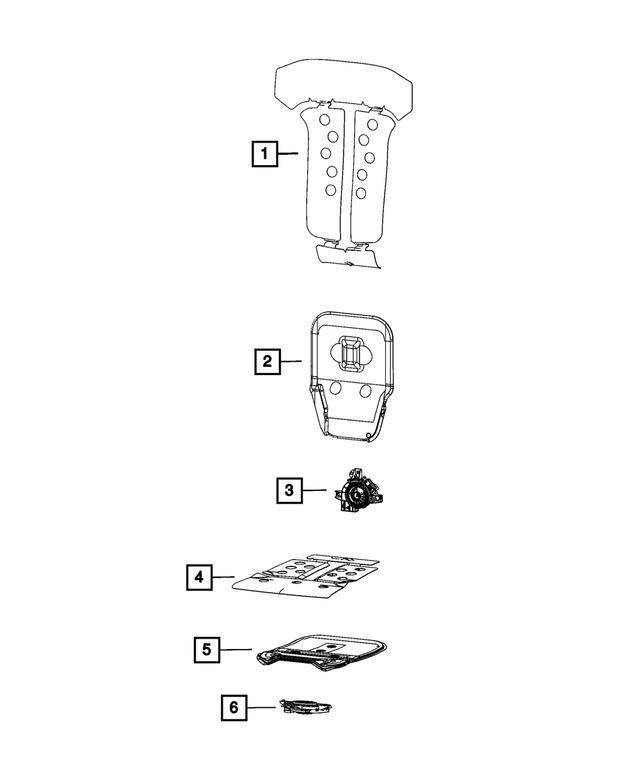 « 68343513AB – Interior Trim : Dossier Sac D’aÉration pour Mopar Image »