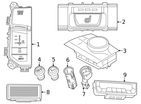 Center Console for 2023 BMW iX #1