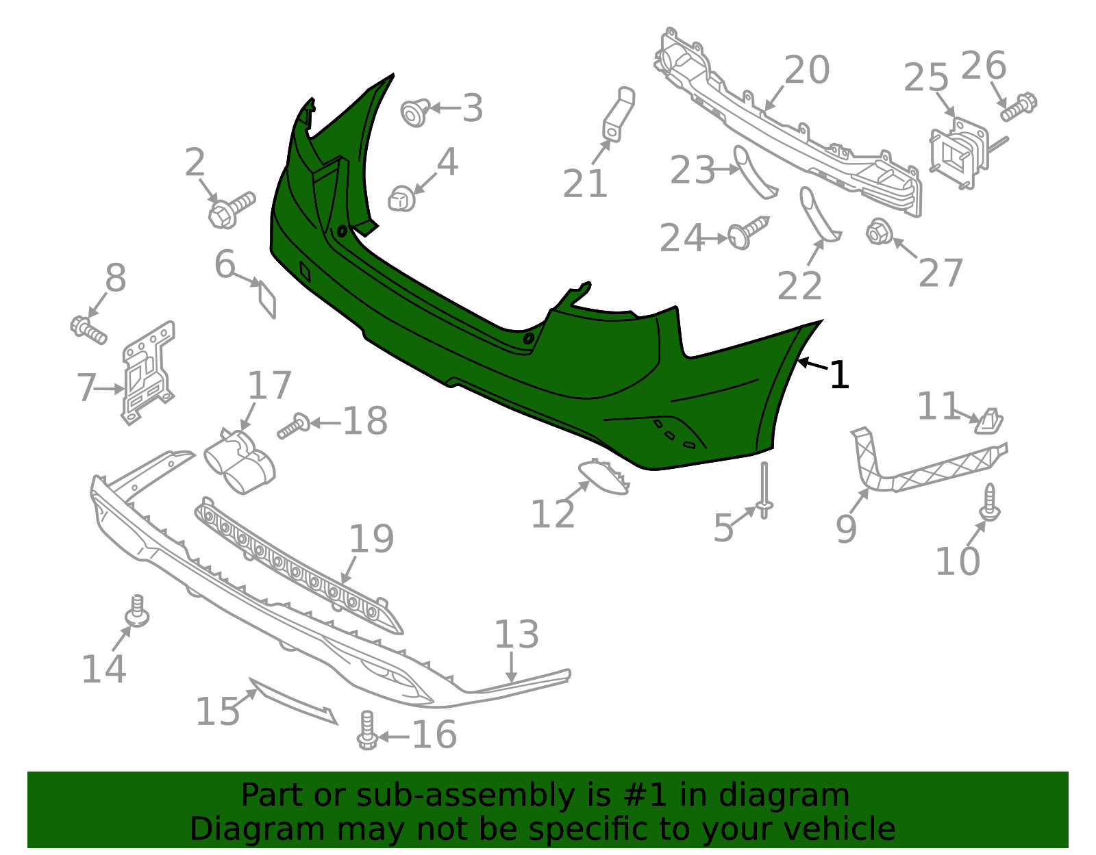 ぴー出品 86610-J5300 - Bumper Cover 2018-2023 Kia Stinger | Kia.Parts Store