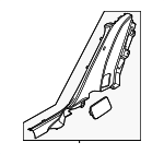 85875KL000NNB - Body: Rear Sill Plate for Hyundai: Ioniq 6 Image