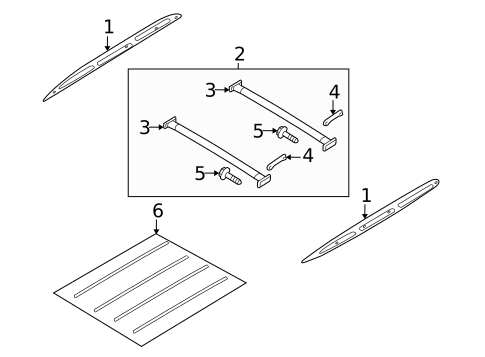 Luggage Carrier for 2001 Mazda Tribute #0