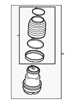 4F0616001K - : Air Spring for Audi: A6, A6 Quattro, S6 Image