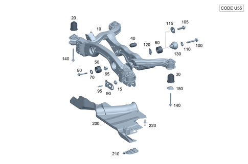 Rear Axle Support for 2017 Mercedes-Benz CLA45 AMG #0
