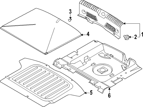 Interior Trim - Rear Body for 2023 Kia Niro #0