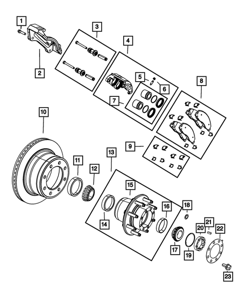 Rear Brakes for 2019 Ram 2500 #0