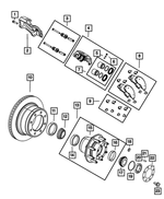1BP02694AA - Brakes: Wheel Bearing, Bproauto for Ram: 2500, 3500 Image