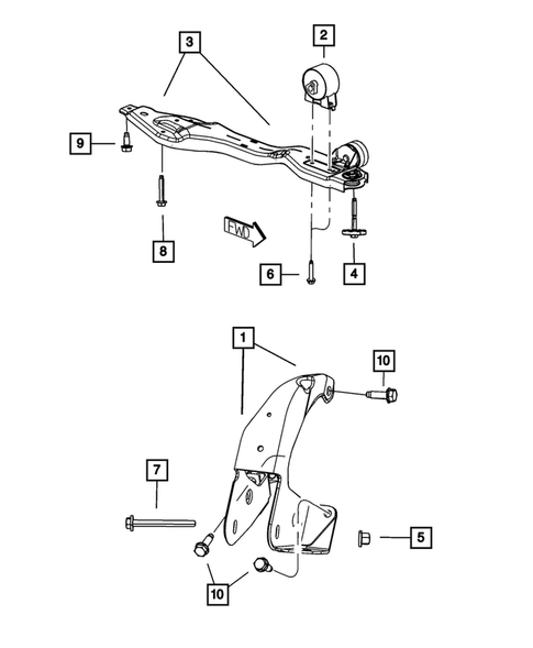 Engine Mounting for 2015 Ram C/V #2