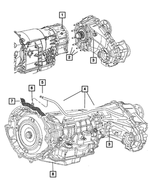 6507572AA - NV140; or MP140; Transfer Case: Hex Nut And Washer, Mounting for Jeep: Commander, Grand Cherokee Image