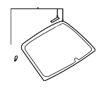 65110AE21ANF - Body: Back Glass for Subaru Image