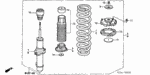 90304SM4000 - Chassis: NUT, FR. SHOCK ABSORBER FLANGE(10MM) for Acura Image