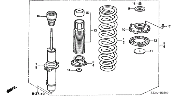 Front Shock Absorber for 2004 Acura RL #0