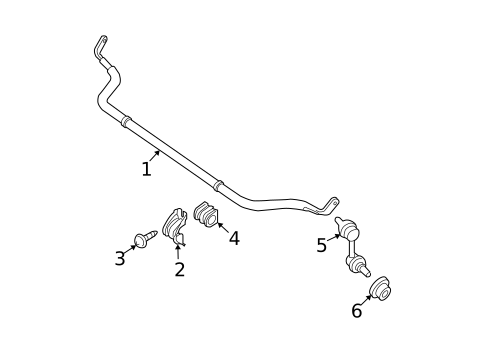 Stabilizer Bar & Components for 2012 Nissan Pathfinder #2