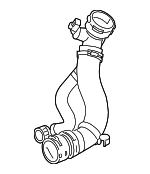 LR011482 - Cooling System: Lower Hose for Land Rover: Range Rover Image