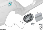 51257297008 - Bodywork: Pulling Strip F Emergency Mechanism for BMW Image