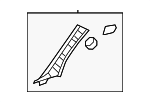 62210AK010C1 - Body: Body A-Pillar Trim Panel for Toyota Image