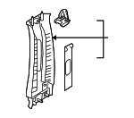 EG2168210C75 - Body: Upper Center Pillar Trim for Mazda: CX-7 Image