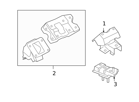 Engine & Trans Mounting for 2010 GMC Canyon #0