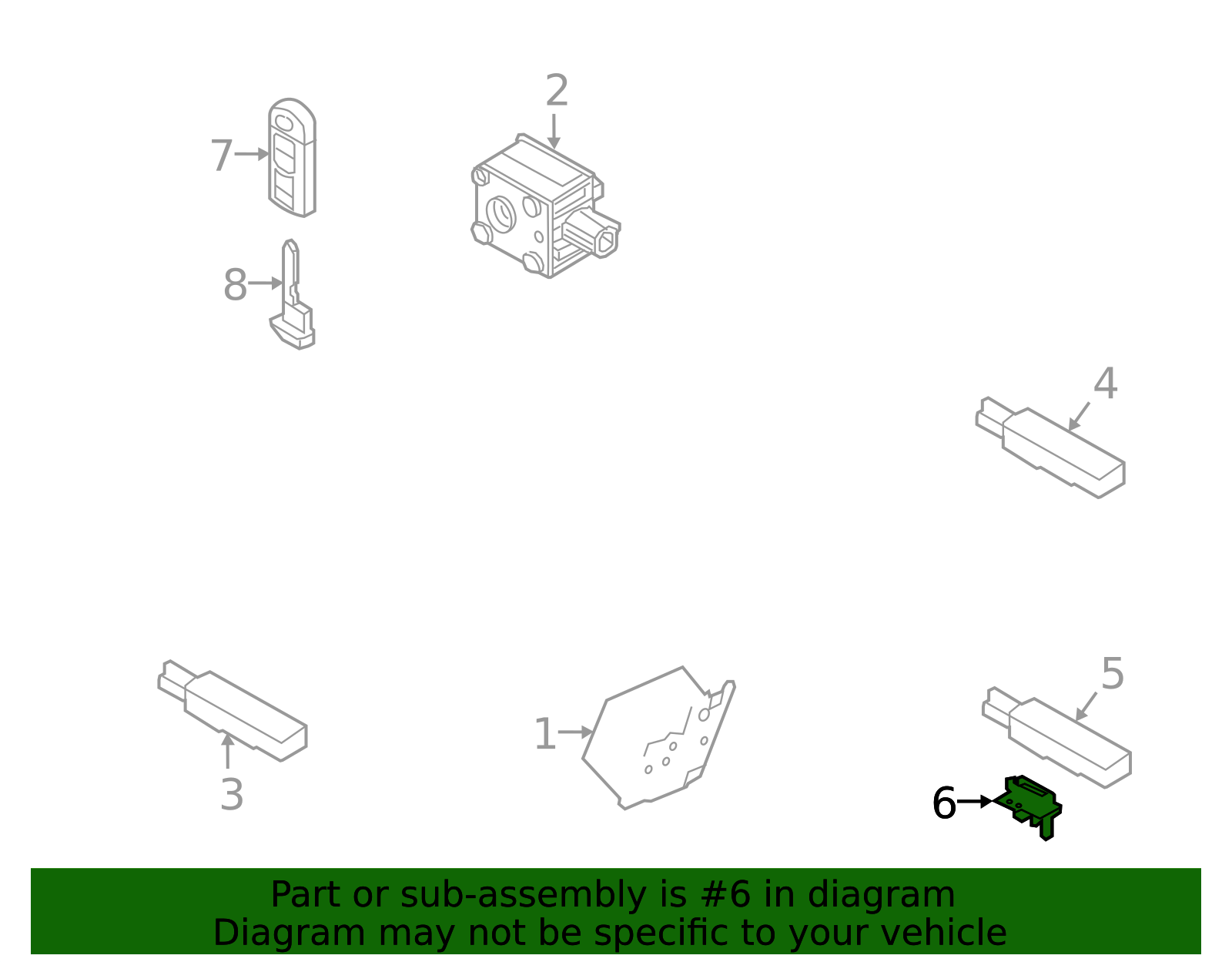 2014-2025 Mazda Antenna Clip KD45-67-6NYA | TascaParts.com