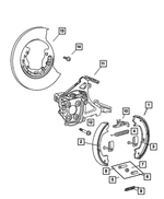 4238733 - Parking Brake: Brake Shoe Hold Down Pin for Mopar Image